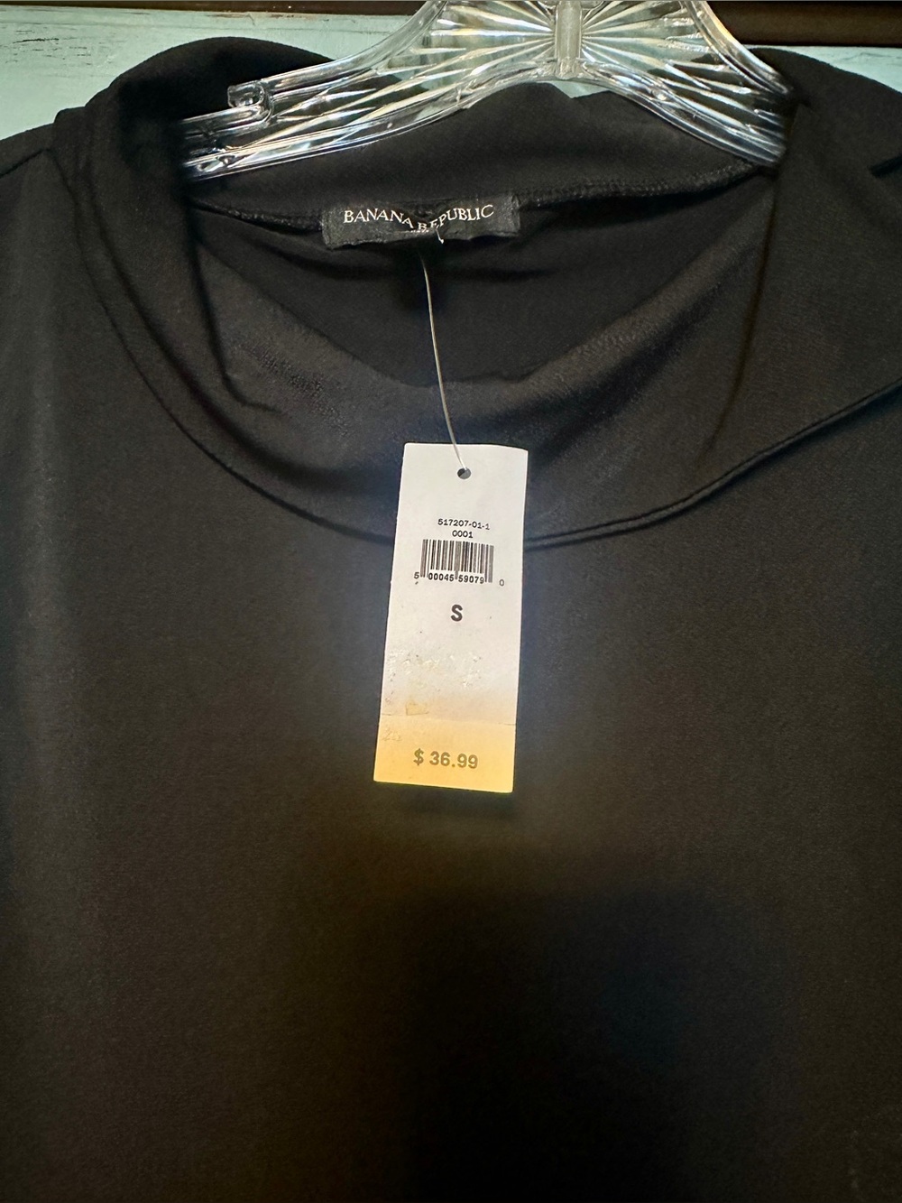 Banana Republic Black Mock Neck Shirt